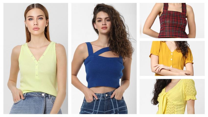 Girls' Printed Crop Tops