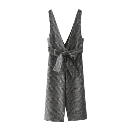 glen plaid jumpsuit