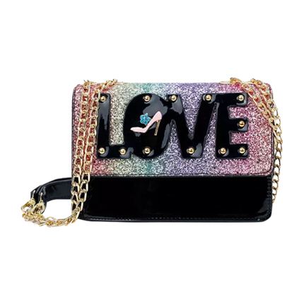 glitter sling bag