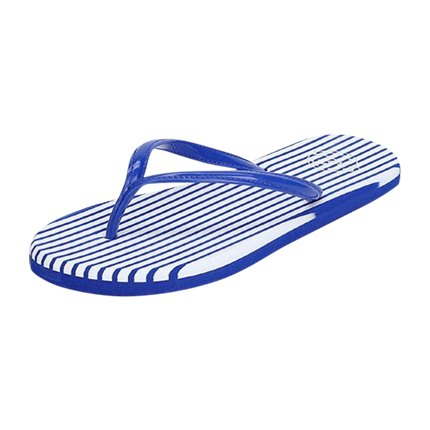 Buy Striped Design Toe Post Slippers in 
