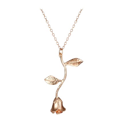 Style and compare Rose Flower Pendant Necklace | accessories | Sociomix