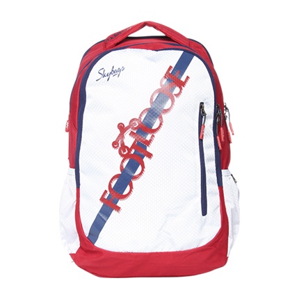 skybags red and white