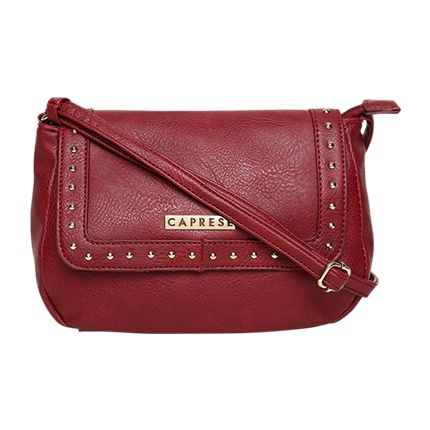 caprese red sling bag