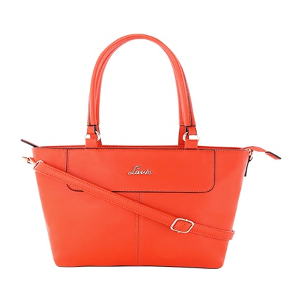 lavie red solid shoulder bag