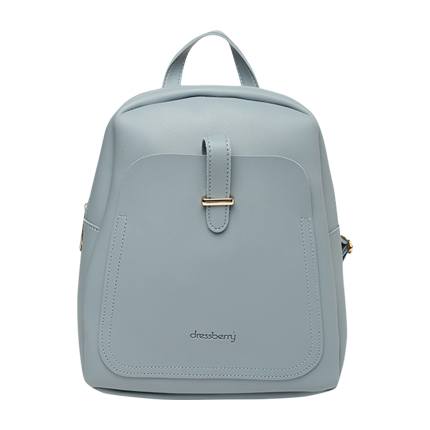 Style and compare DressBerry Women Blue Solid Backpack bags