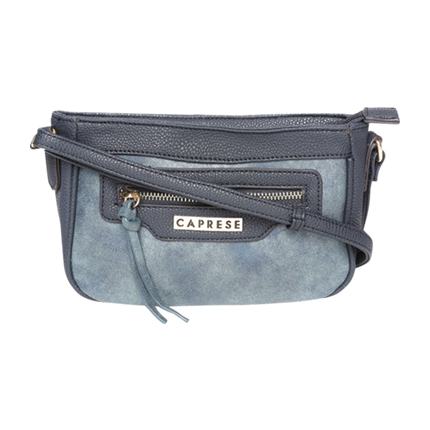 caprese blue solid sling bag