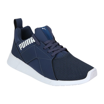puma navy blue running shoes