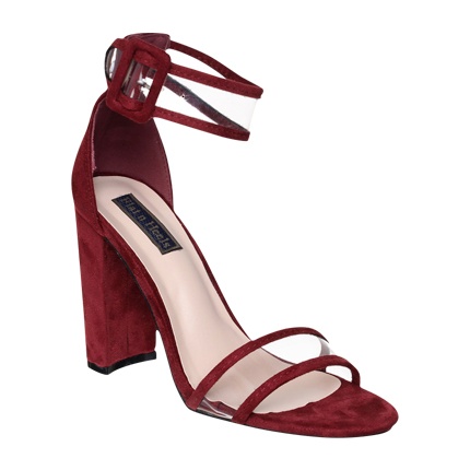 Style and compare Flat n Heels Women Maroon Solid Suede Sandals ...