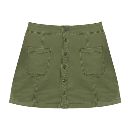 Olive green skirt forever cheap 21